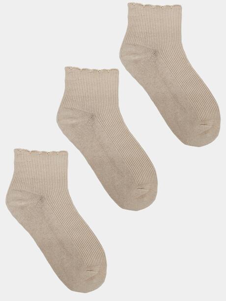 Zakostki beżowe 3-pak 35-38