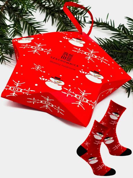 Świąteczne skarpetki 39-41 w ozdobnym pudełku