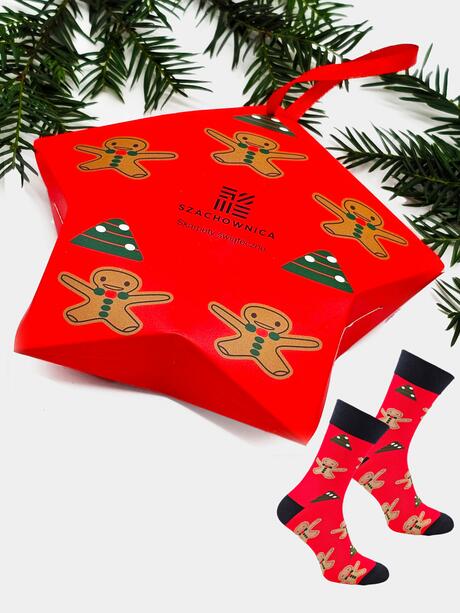 Świąteczne skarpetki 39-42 w ozdobnym pudełku