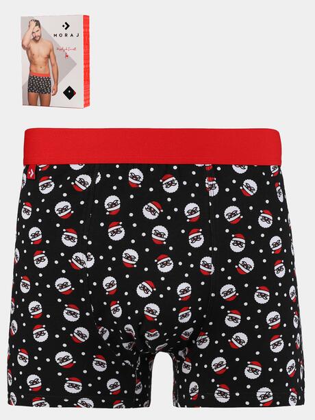 Świąteczne bokserki w mikołaje