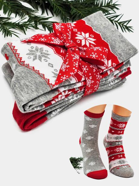 2-pak Świąteczny 35-38 damski ze wstążką