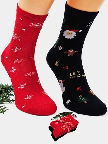 2-pak Świąteczny 35-38 damski ze wstążką