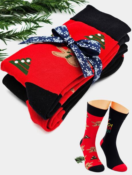 2-pak Świąteczny 39-42 męski ze wstążką