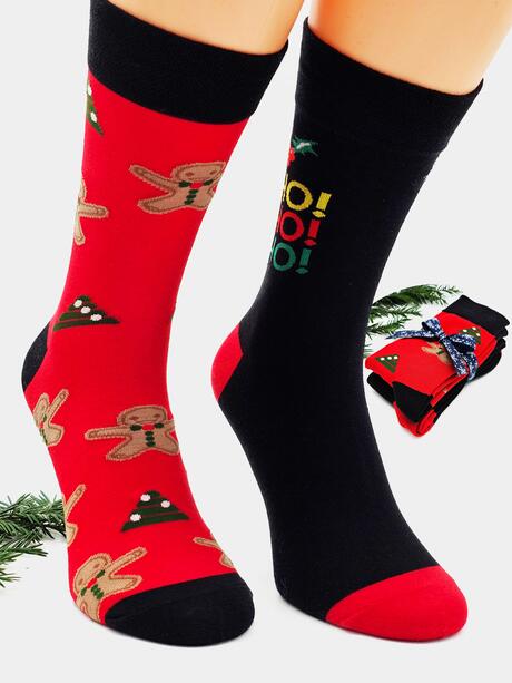 2-pak Świąteczny 43-45 męski ze wstążką