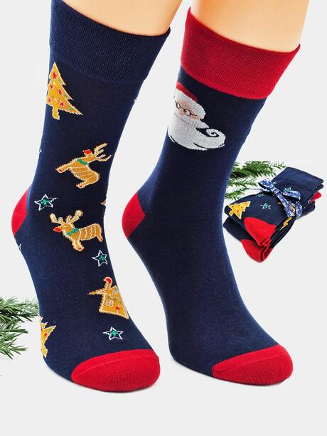 2-pak Świąteczny 39-42 męski ze wstążką