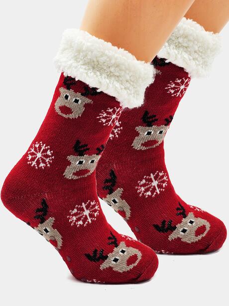 Grube skarpety świąteczne