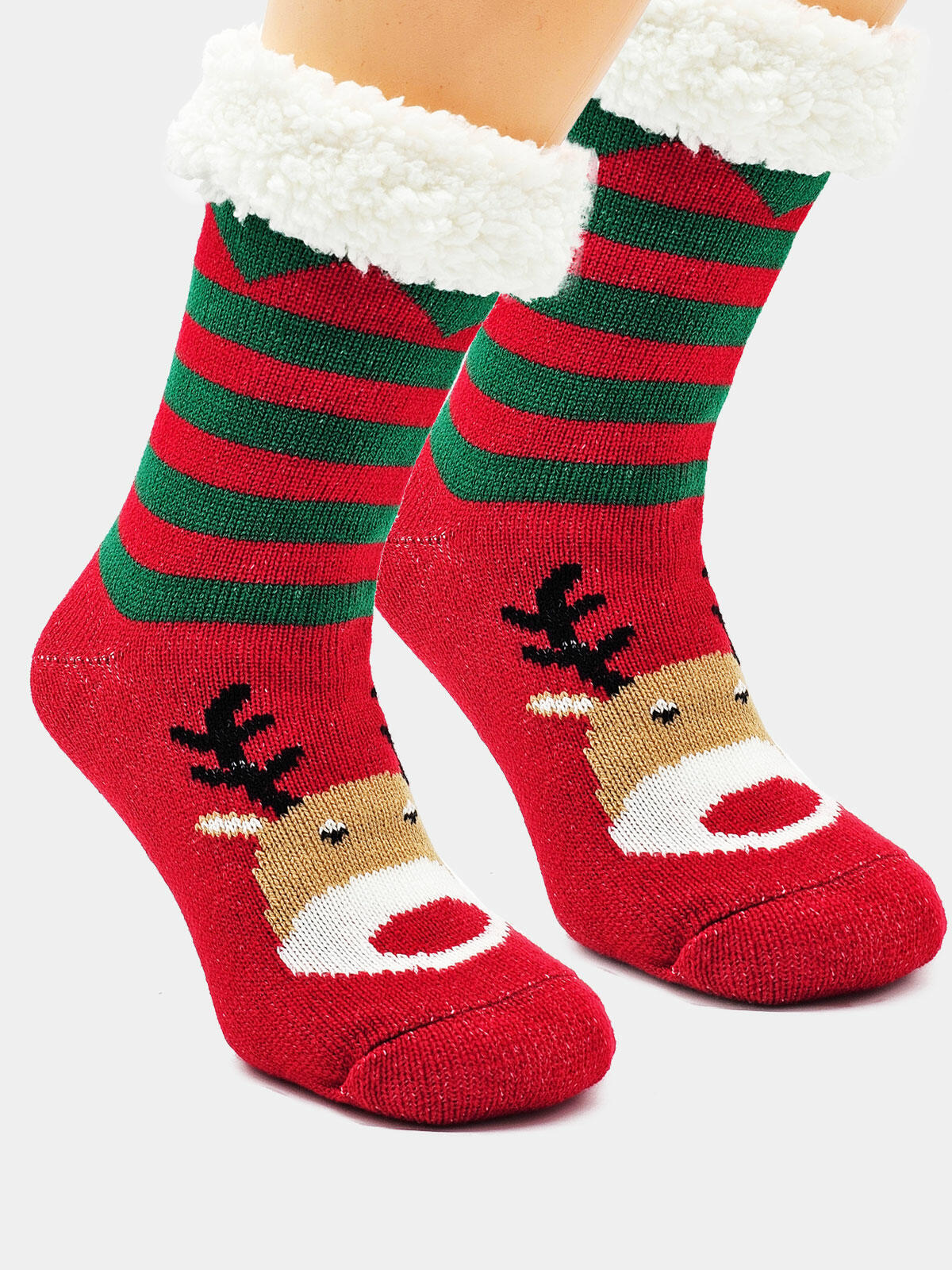 Grube skarpety świąteczne