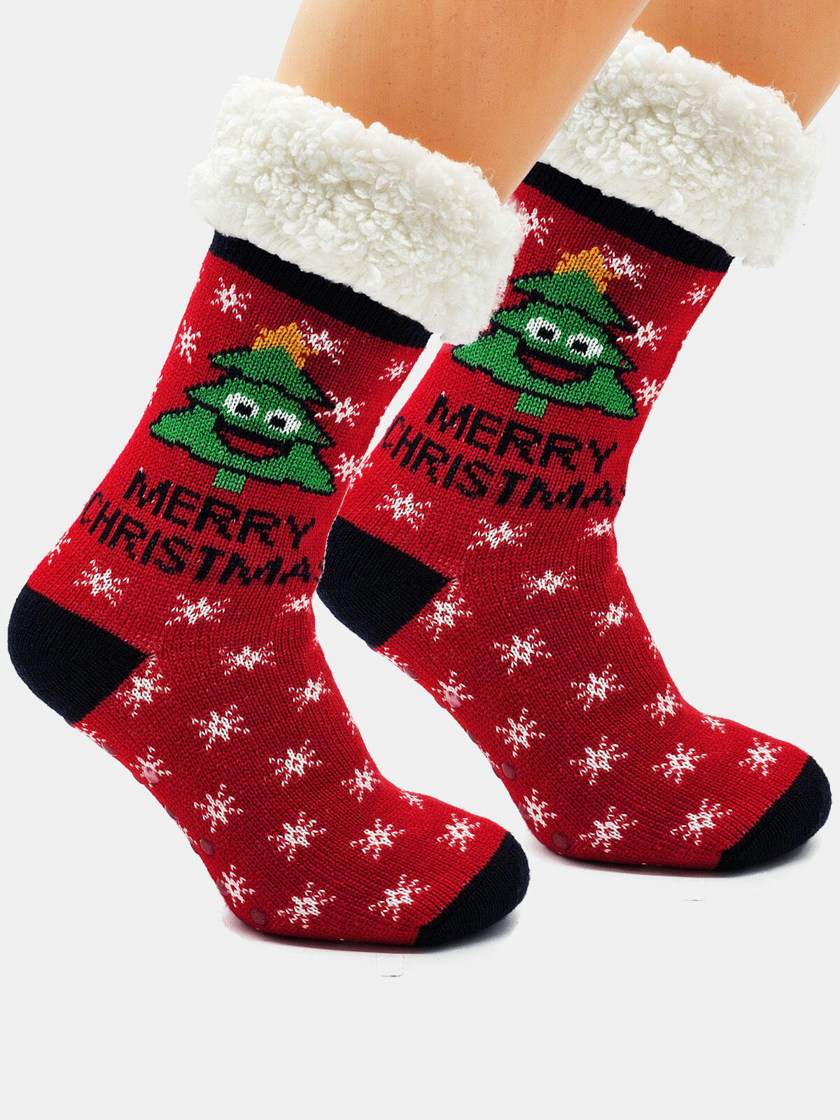 Grube skarpety świąteczne