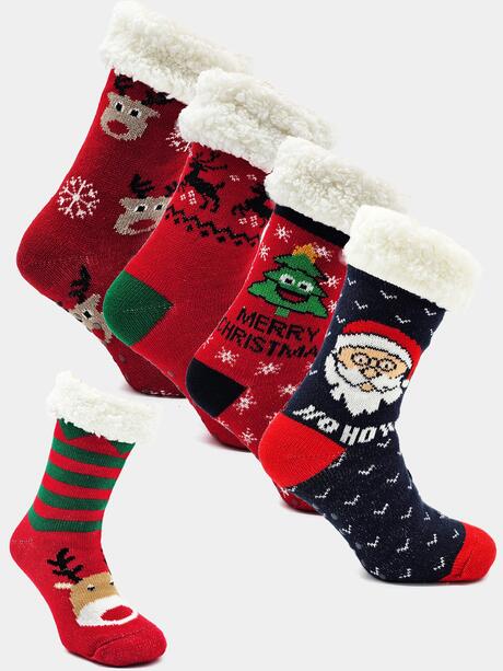 Grube skarpety świąteczne