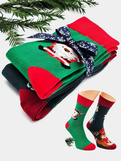 2-pak świątecznych skarpetek 39-42