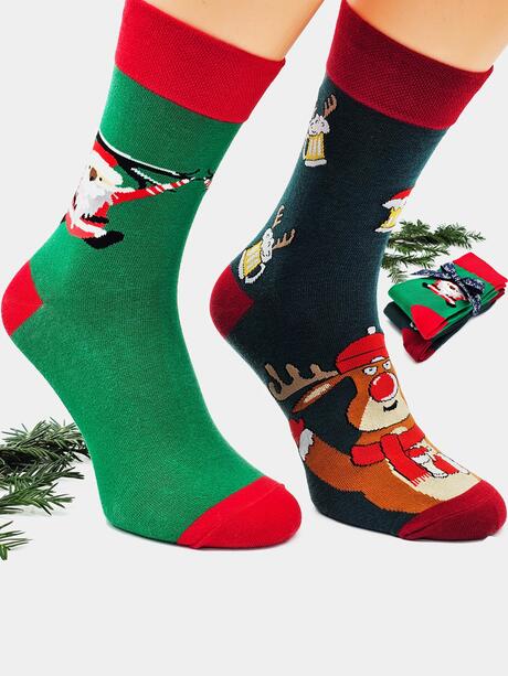 2-pak świątecznych skarpetek 43-45