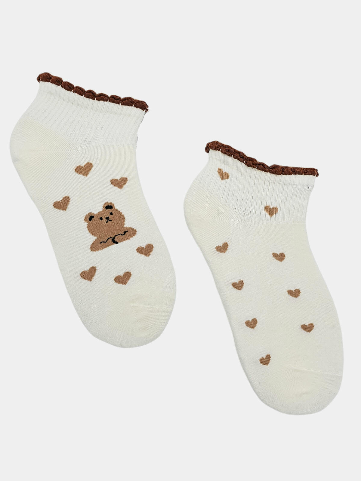 Zakostki z misiem i sercami 2-pak 35-38