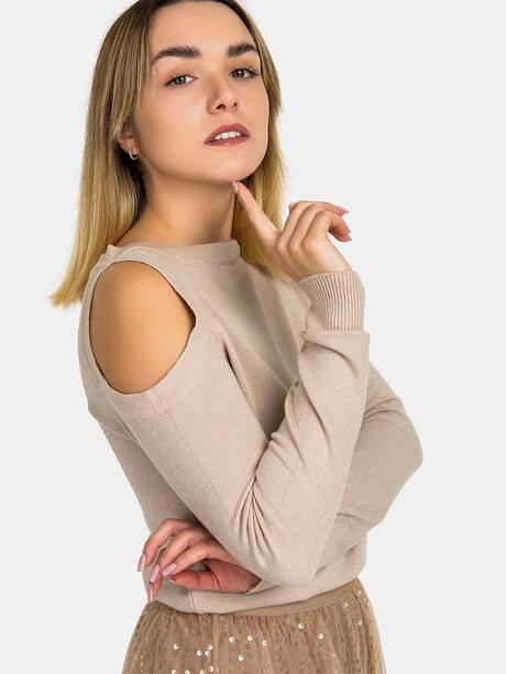 Bluzka z wycięciami na ramionach