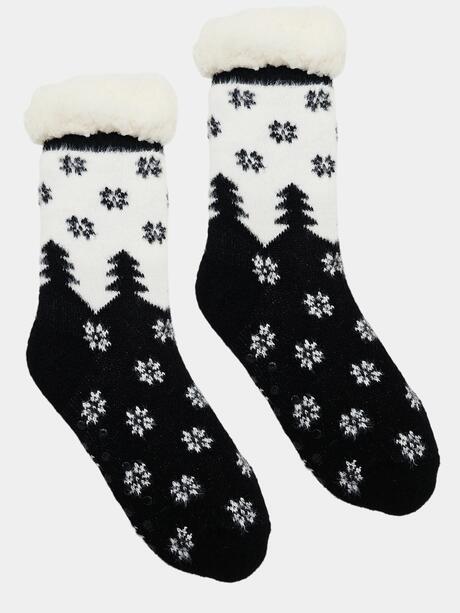 Skarpety zimowe w choinki