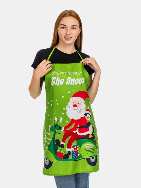Fartuch świąteczny z mikołajem
