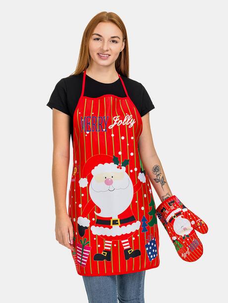 Fartuch w świąteczny wzór