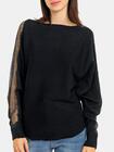 Sweter z cekinową aplikacją