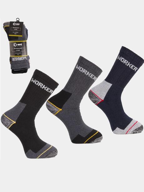 Skarpety robocze długie 3-pak