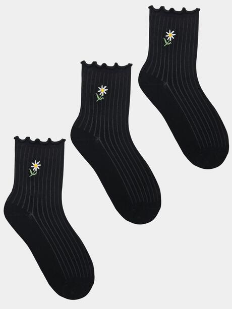 Skarpety prążkowane 3-pak 39-41