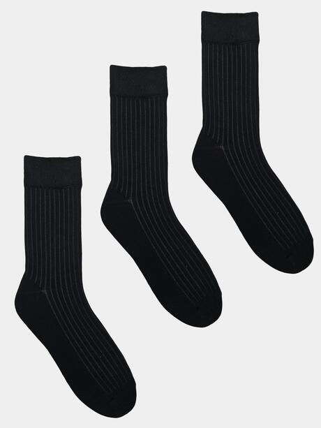 Skarpety prążkowane 3-pak 42-45