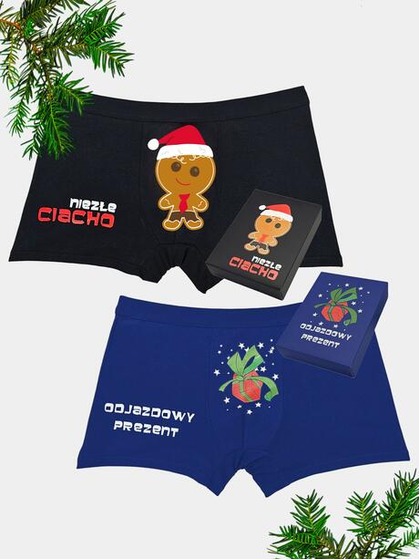 Świąteczne bokserki na prezent 2-pak M