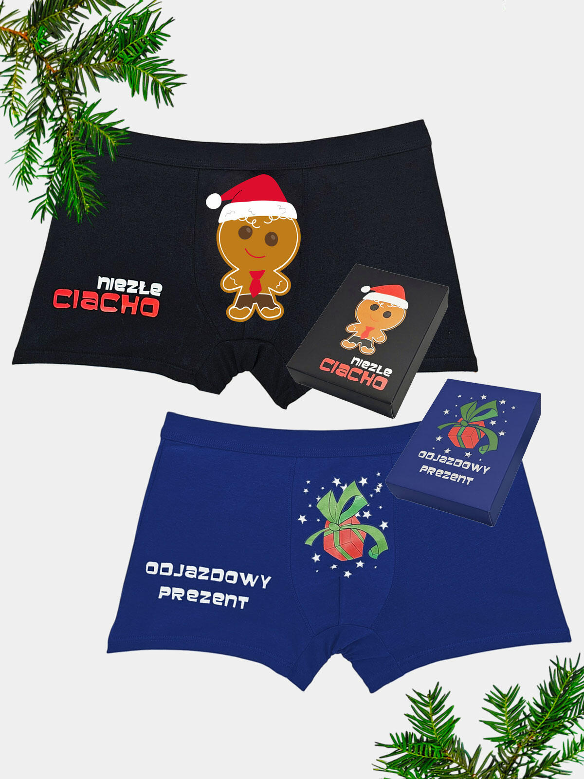 Świąteczne bokserki na prezent 2-pak M