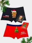 Bokserki bawełniane świąteczne 2-pak M