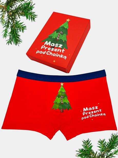 Świąteczne bokserki na prezent 2-pak 2XL