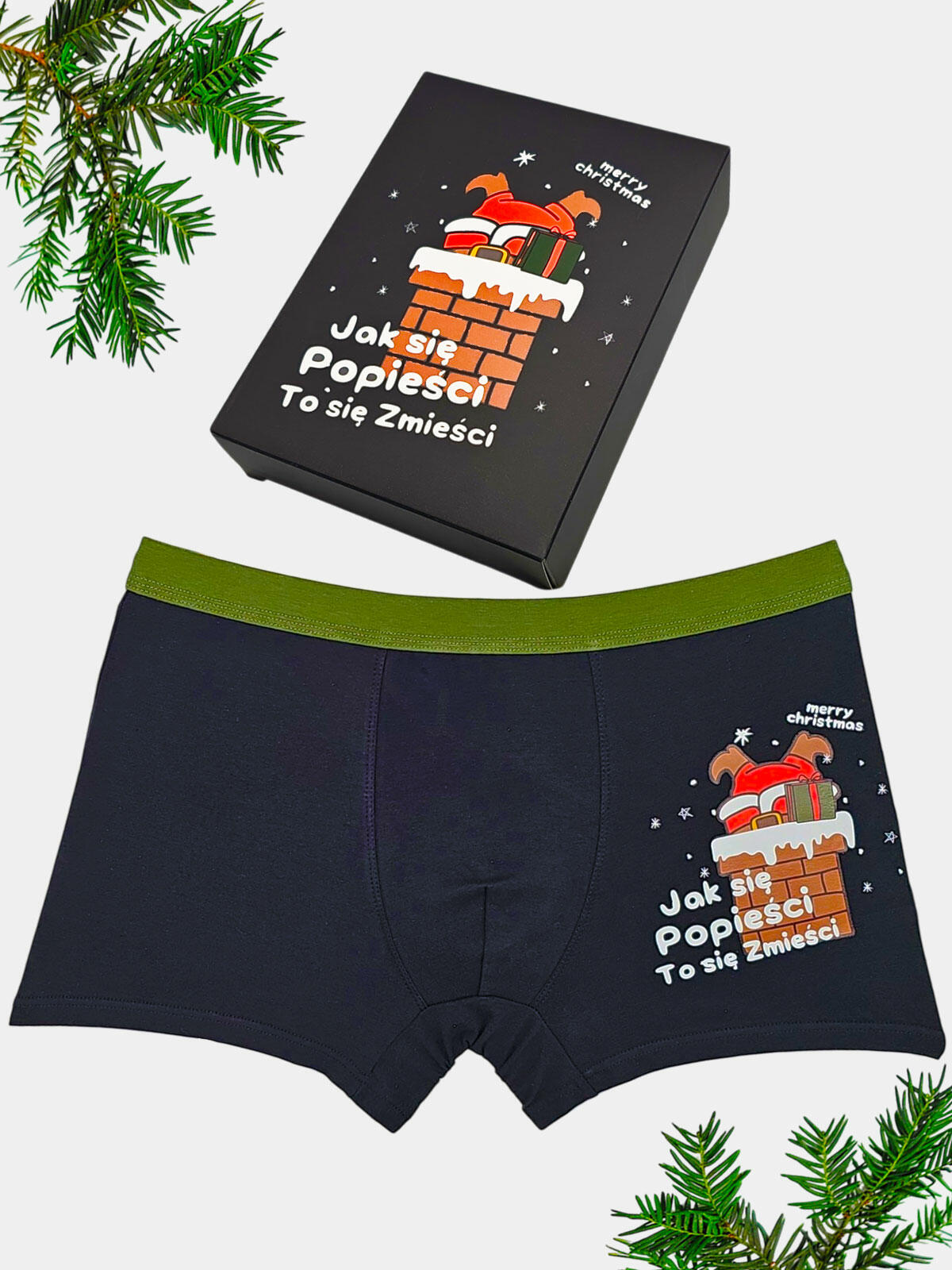 Śmieszne bokserki świąteczne 2-pak L