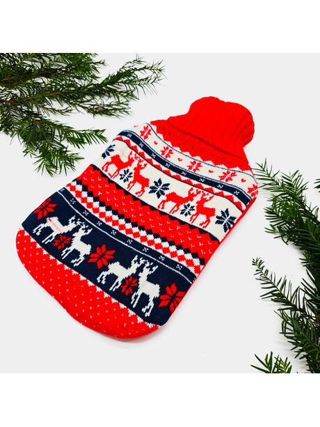 Termofor w sweterku norweski wzór