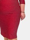 Brokatowa sukienka plus size