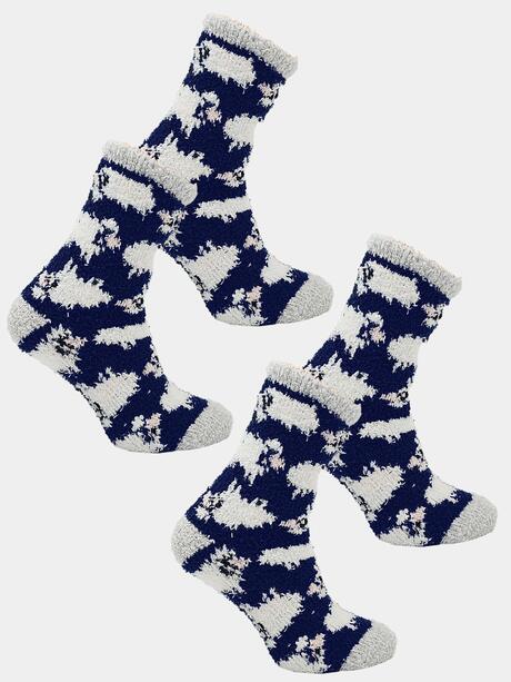 Zestaw puszyste skarpety boucle 2 pak 35-38