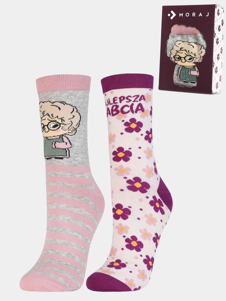 Zestaw skarpetek Dzień Babci w pudełku 2-pak