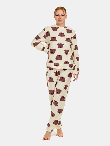 Polarowa piżama w misie