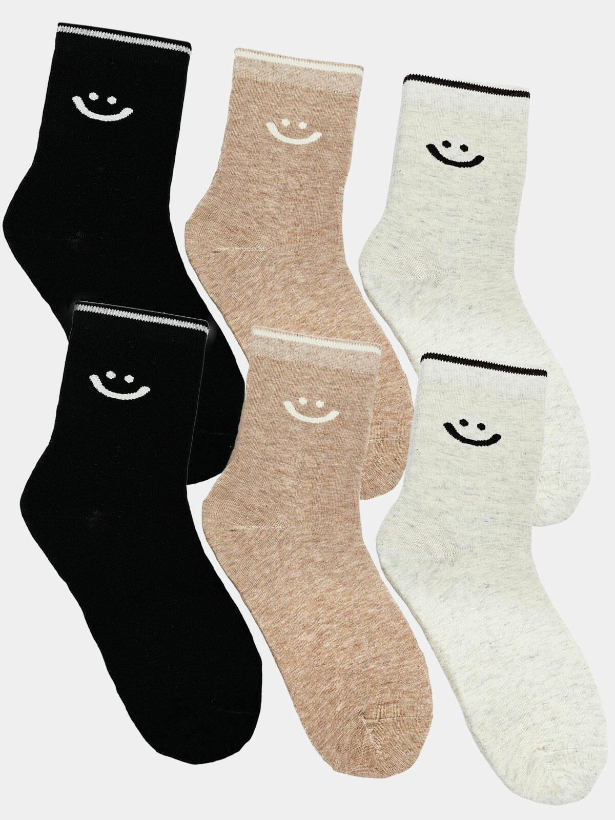 Skarpetki długie z uśmiechem 6-pak 35-38