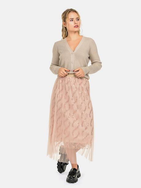 Spódnica tiulowa z cekinami