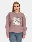 Bluza ocieplana w kwiaty