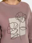 Bluza ocieplana w kwiaty