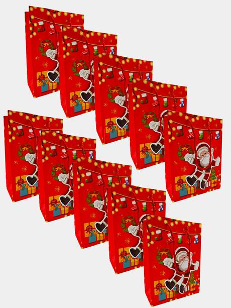 10-pak Zestaw toreb prezentowych na święta