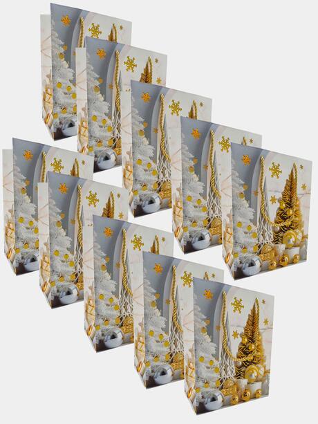 Torebki prezentowe zestaw 10 sztuk