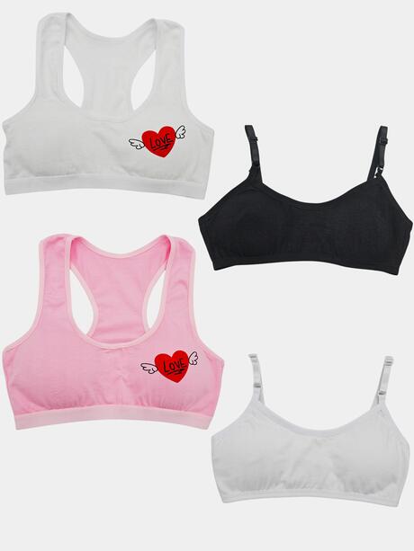 Zestaw 4-pak top młodzieżowy rozmiar L