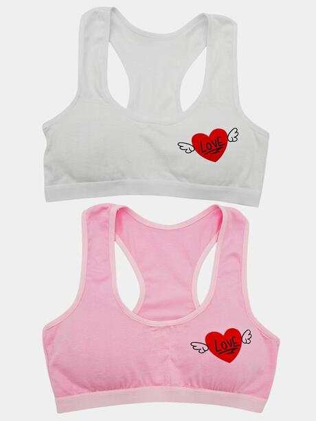 Zestaw 2-pak top młodzieżowy rozmiar L