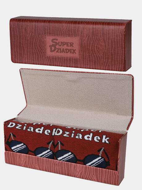 Skarpetki dla Dziadka w ozdobnym pudełku 43-45