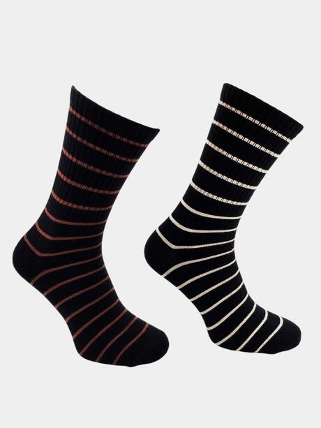 Skarpety w paski 2-pak 35-38