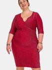 Brokatowa sukienka plus size