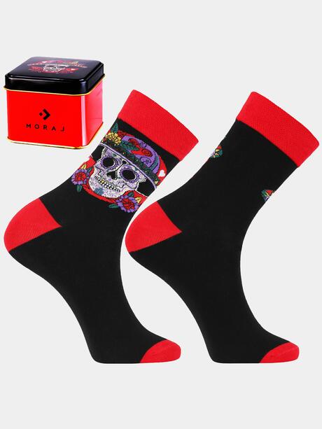 Skarpety w puszce z motywem czaszki 38-43