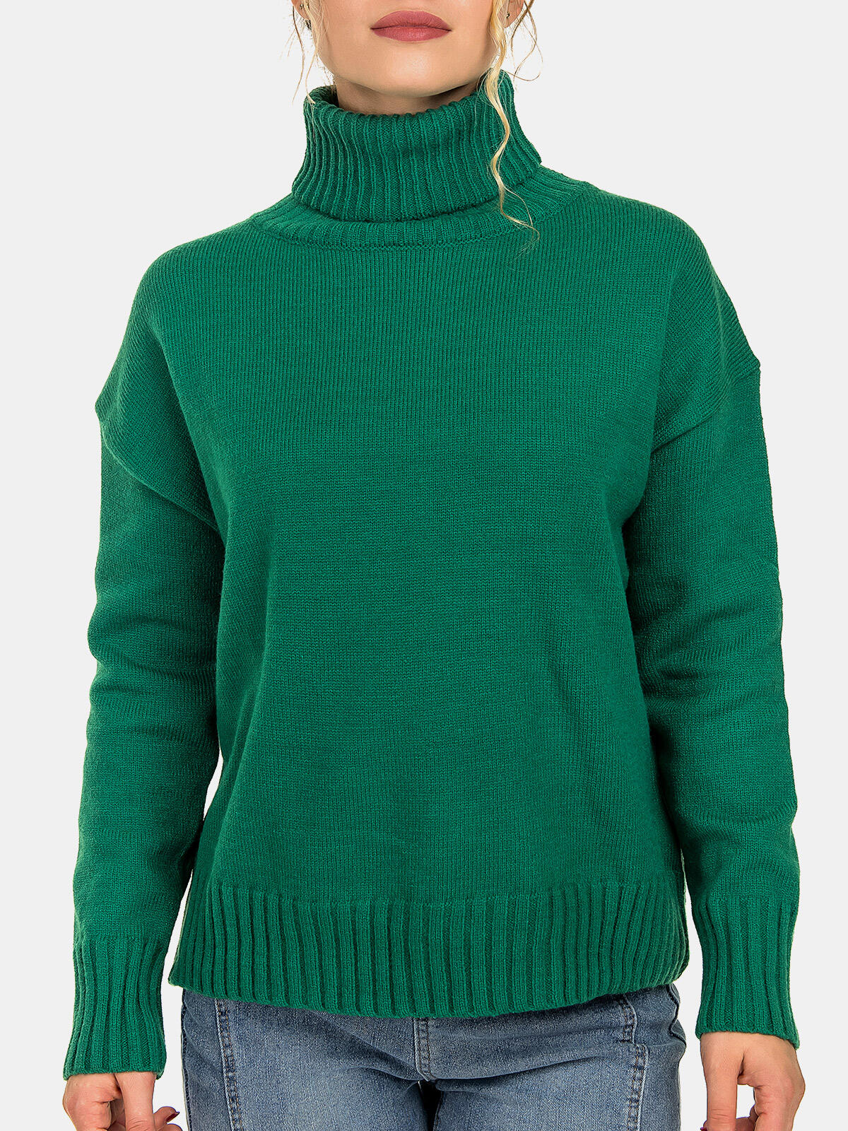 Sweter z golfem