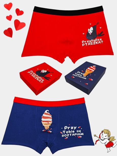 Walentynkowe bokserki na prezent 2-pak M