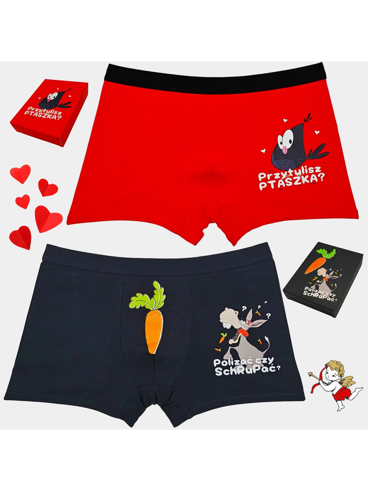 Bokserki walentynkowe 2-pak L