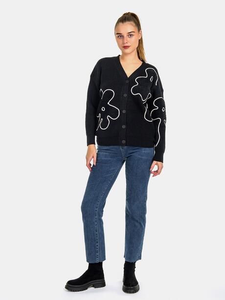 Kardigan prążkowany